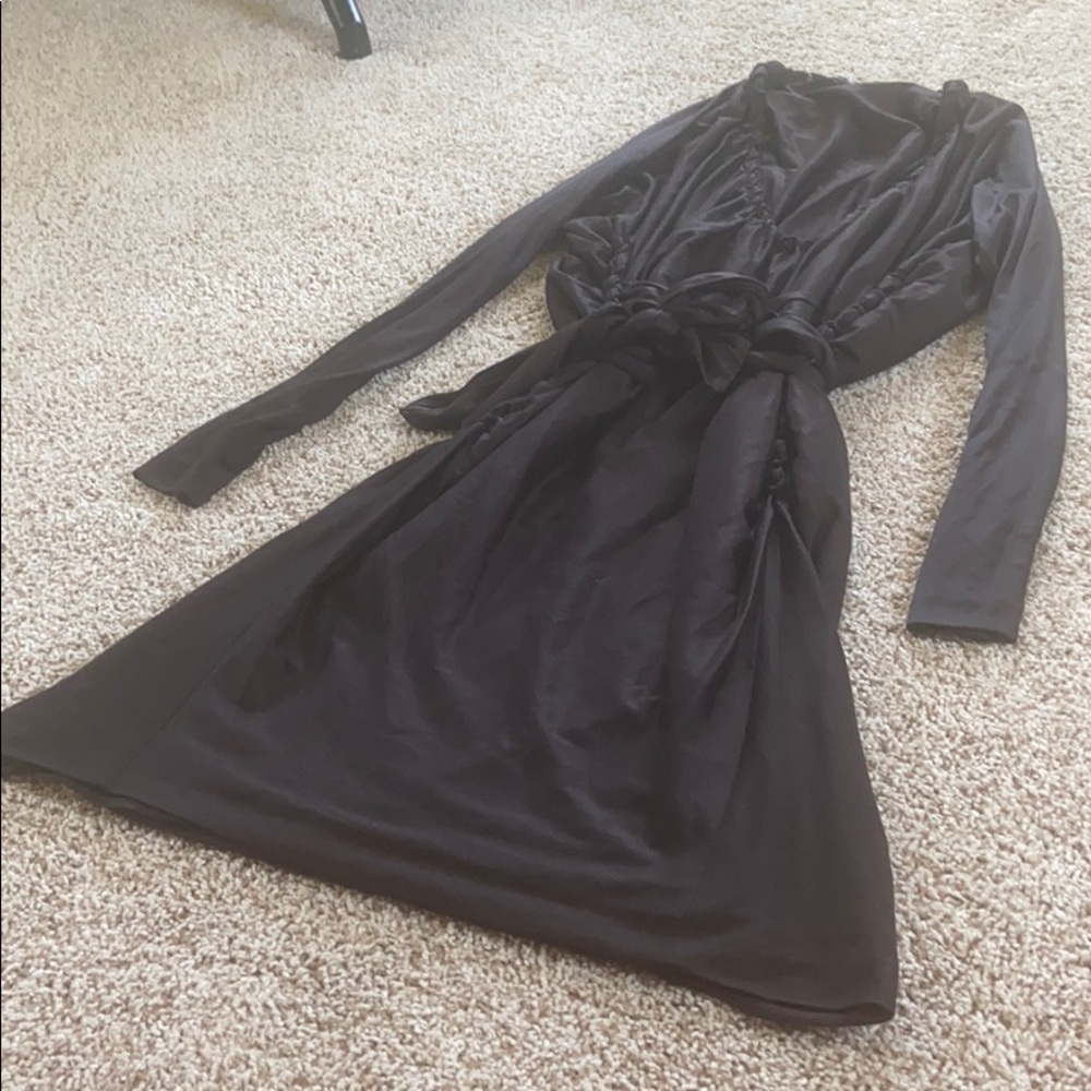 VINTAGE YSL Knee Length Wrap Dress